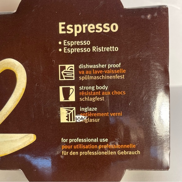 KÖNITZ Coffee Bar White Espresso Cups & Saucer Set Of Four - 2 Oz Mug NEW - Picture 8 of 9